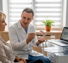 Programare la medicul stomatolog pentru evaluarea și planificarea unui implant dentar