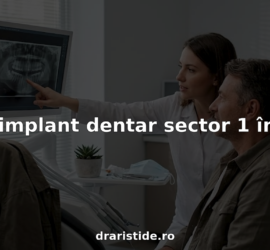 Medicul stomatolog discută cu pacientul într-un cabinet modern, oferindu-i sfaturi și soluții personalizate pentru sănătatea dentară.
